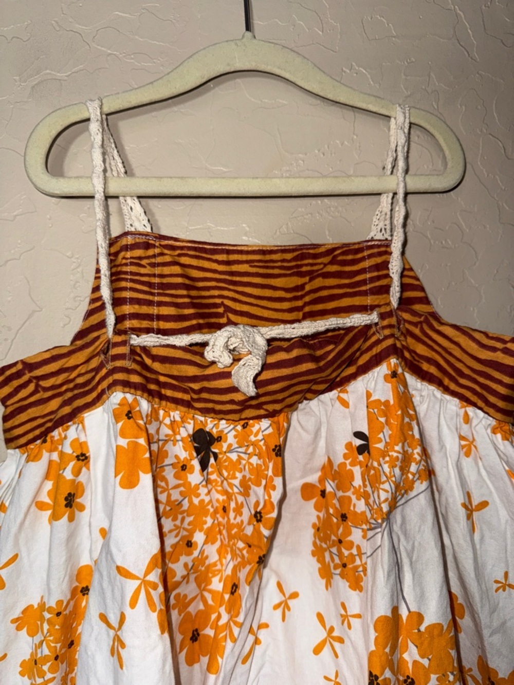 The measure boutique girls mixed media cotton floral print dress size 8 - Picture 5 of 8
